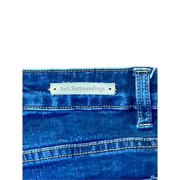 Soft Surroundings Ultimate Denim Flare Jeans Medium Wash Size 14 stretch - Picture 4 of 9